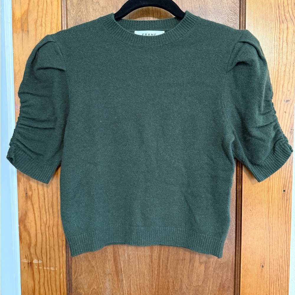FRAME Cashmere Puff Sleeve Sweater - XS